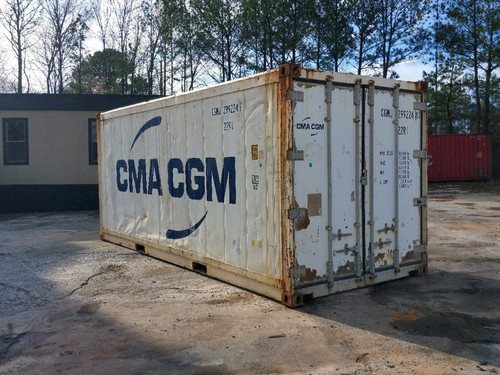 Used Working 20' Ft Refrigerated Shipping Container, Deep Freezer Walk in Cooler