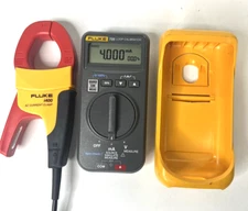 FLUKE 705 Loop Calibrator w/ Shell & 1400 A/C Current Clamp Excellent FREE SHIP