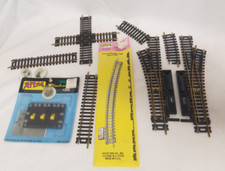 ATLAS HO Scale Right Left Hand Snap Track Manual Switches 18" Radius X Cross