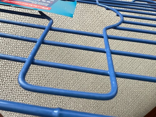 Vintage Rubbermaid Sink Protector Rack Rubber Coated Wire 10.5”x12” Slate Blue - Picture 10 of 16