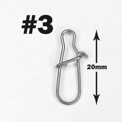 New 20mm Safety Clip Hook Snap Links Swivels Quick Change Fishing Tackle Rigs - Picture 1 of 7