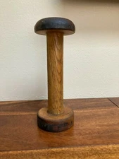 Vintage Wooden Industrial Thread Spool 7-3/4" x 3" 