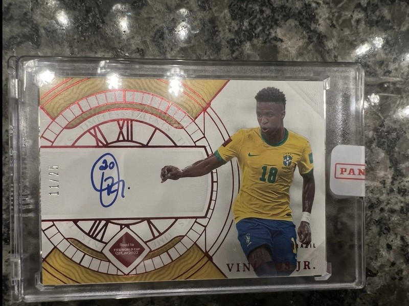 Vinicius Jr. 2022 Panini National Treasures World Cup Timeless Talents Auto /25