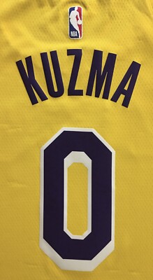 新品　LA レイカーズ　ユニフォーム　カイル・クーズマ　０ Nike LA Lakers Swingman Kyle Kuzma #0 Gold Home NBA Jersey