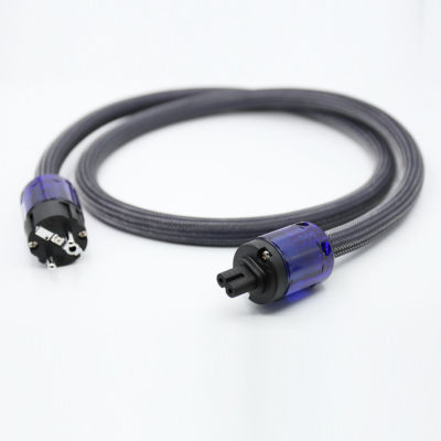 US/EU Schuko Power Cable with Figure 8 IEC OCC Pure Copper Cord HIFI Power Cable