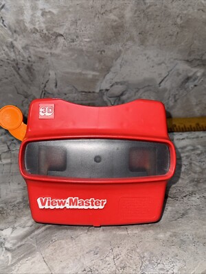 Vintage Red ViewMaster Classic 3D Viewer View Master, Orange Handle