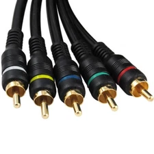 Vericom Premium 6 FT 5 RCA Component Video Cable w/Audio, HDTV DVD Gaming Etc...