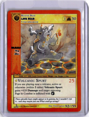 #92/159 - LAVA BEAR - REGULAR - CRYPTID NATION 2ND ED - METAZOO - ENGLISCH