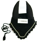 EAR NET FLYVEIL CROCHET BLACK AND NAVY COLORS FROM AMIDALE