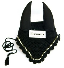 EAR NET FLYVEIL CROCHET BLACK AND NAVY COLORS FROM AMIDALE