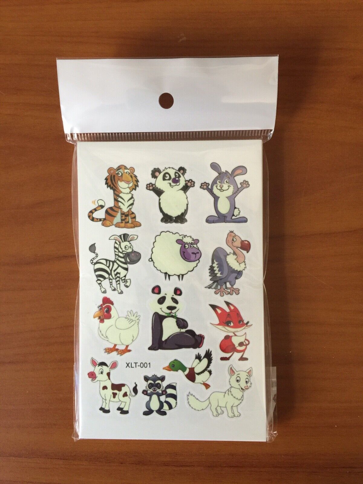 20-400 Pack Temporary Tattoos Kids Cartoon Watercolor Zoo Animal Fake Tattoos