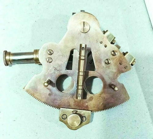 Working Nautical Sextant Instrument 3" Full Brass Gift - Picture 7 of 8