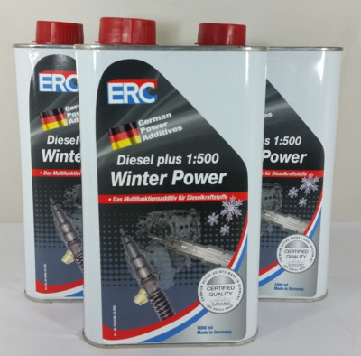 ERC Diesel Plus  DieseKälteschutz Frostschutz 3x1L 1:500 Winter Power -32°C