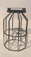 NEW CHROME Wire Cage shade Industrial Lamp Shade Steampunk wall sconce pendant