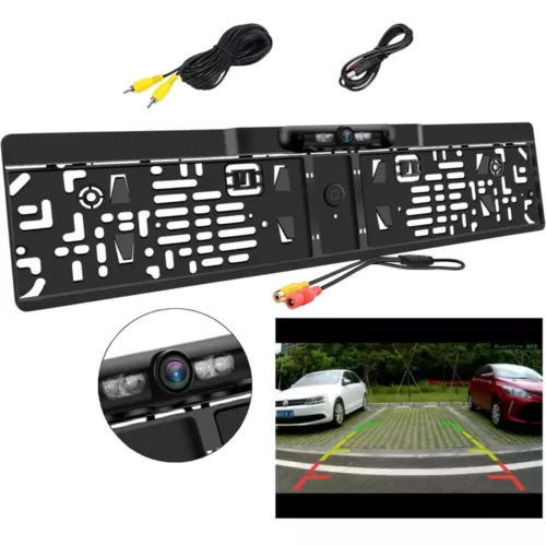 Auto Rückfahrkamera Kennzeichen LED 170° IR Einparkhilfe Nummernschild Halter DE - Bild 1 von 16