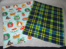 Handmade Flannel Cotton Plaid Small Pet Cat Tree Carrier Bed Perch Lap Blankets