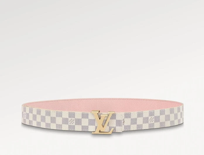 Louis Vuitton 30mm Damier Ebene Pattern Belt S