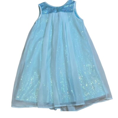 blue holographic dress Portia and Scarlett Iridescent Applique Dress PS24316 main image 1