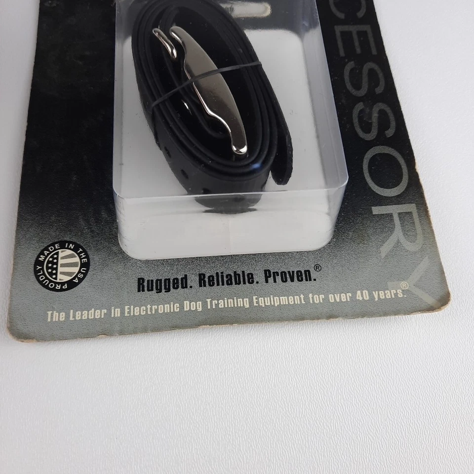 Tri-Tronics alça para coleira de cachorro série G fivela quadrada preta uma empresa Garmin NOS - Imagem 2 de 4