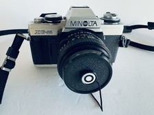 MINOLTA XG-M 35mm SLR Film Camera With MD 50mm F2 Lens, Strap  Case