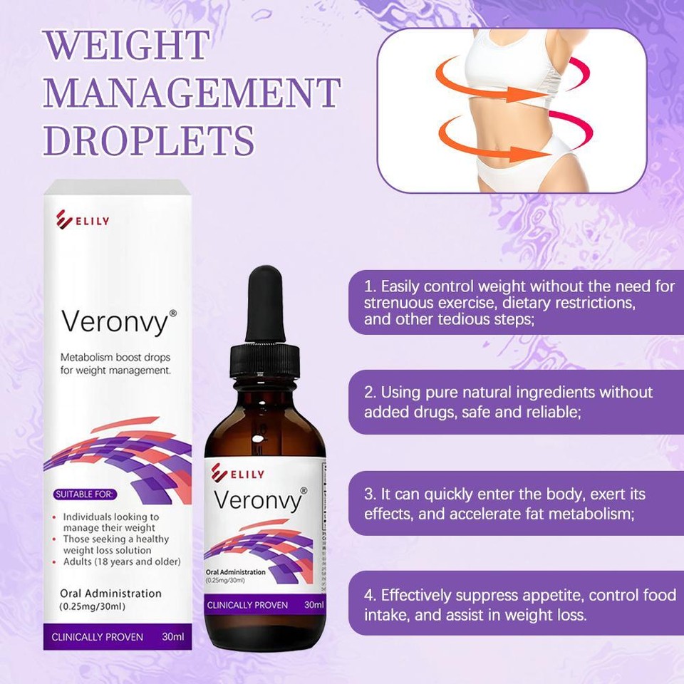 Veronvy GLP 1 Drops 30ML Metabolism Drops For Men Women Clinically Veronvy glp 1 drops 30ml metabolism drops for men women clinically