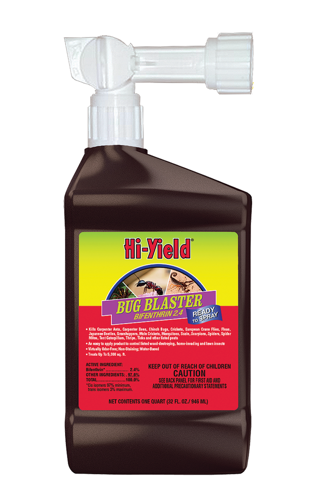 Hi-Yield Bug Blaster Bifenthrin RTS 32 oz for Carpenter Bees Termites Mosquitoes
