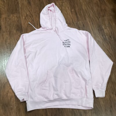 Anti Social Social Club I Still Feel The Same G WHooded Sweatshirt 'Pink'  Sz Xl