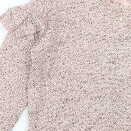 F&F Womens Pink Round Neck Acrylic Blend Jumper Size 14 - 第 11/12 張圖片
