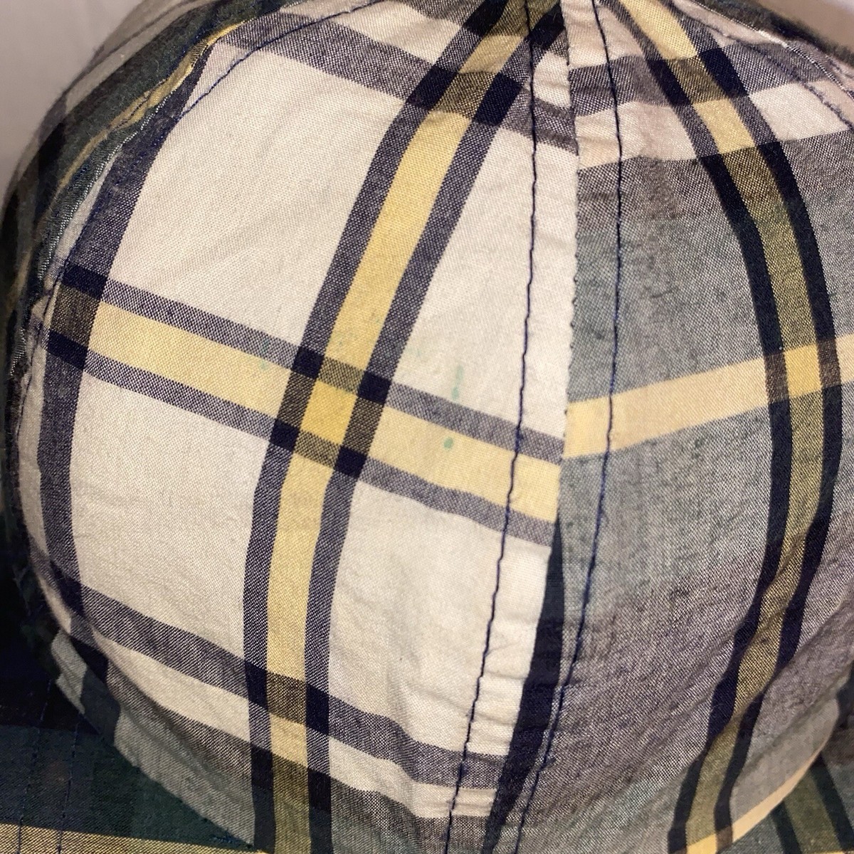 Vtg Nautica Reversible Fleece/Plaid Hat - OSFM View 6