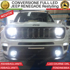KIT LED PER JEEP RENEGADE RESTYLING H4 FARI H11 FENDINEBBIA P21W LUCI DIURNE LED