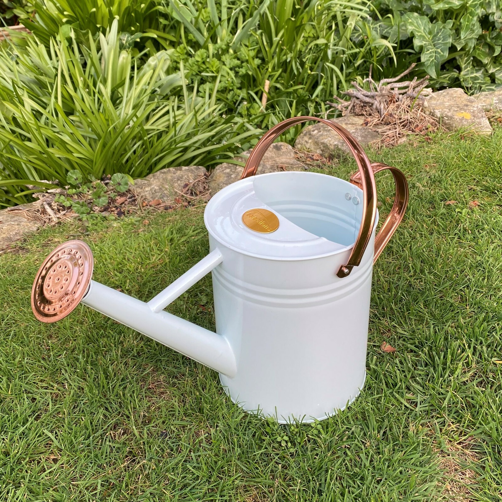 Metal Watering Cans Small & Large Vintage Style With Copper Trim