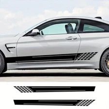 2pcs Cover Vinyl Sticker Long Stripe Stickers For Trucks Body Side Decor Die Cut