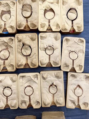 RING MOLDS, Random lot (10) LOST WAX CASTING jewelry ONE DAY SALE ONLY