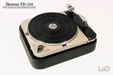 Thorens TD-124 giradischi + zoccolo e braccio ESL S-1000 con set SHURE M3D
