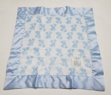 NEW Carters Child Of Mine Blue White Puppy Dog Little Mini Baby Security Blanket