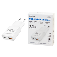 30W USB-C Netzteil LagegeräT Gan Pd Schnelllader Type C SchnellladegeräT 2 Port