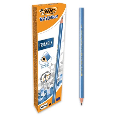 BIC 964845 Evolution Triangle HB Dreikant Bleistifte12er Pack
