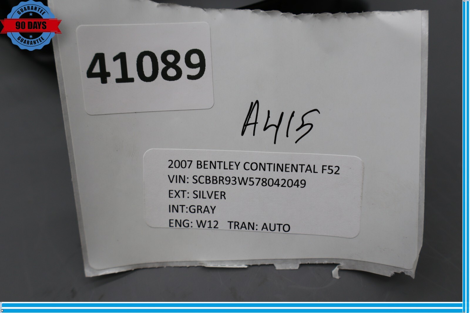 Bentley Continental R Final Series 2003-2012 Instrument cluster