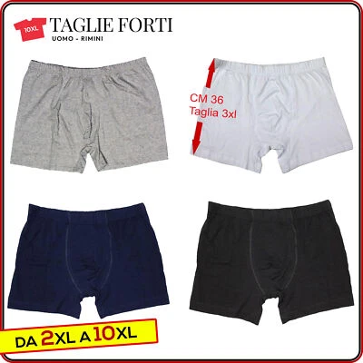 boxer uomo TAGLIE FORTI cotone elasticizzato mutanda intimo da 2XL 10XL Maxfort