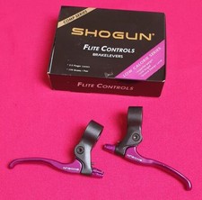 Shogun 2/3 Finger Brake Levers, for Cantilever Brakes, Only 174g, Purple, NEW, NOS