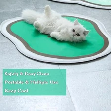 Pet Cooling Mat For Dogs And Cats  Summer Sleeping Ice Pad Pet Supplies New H2