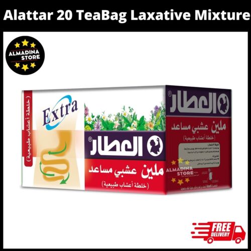 Laxative Mixture 20 Tea Bag Herbal Tea Al Attar العطار ملين عشبي مساعد - Picture 1 of 1