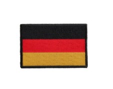 GERMAN FLAG 3" x 2" iron on patch 5190 Biker Germany B22 