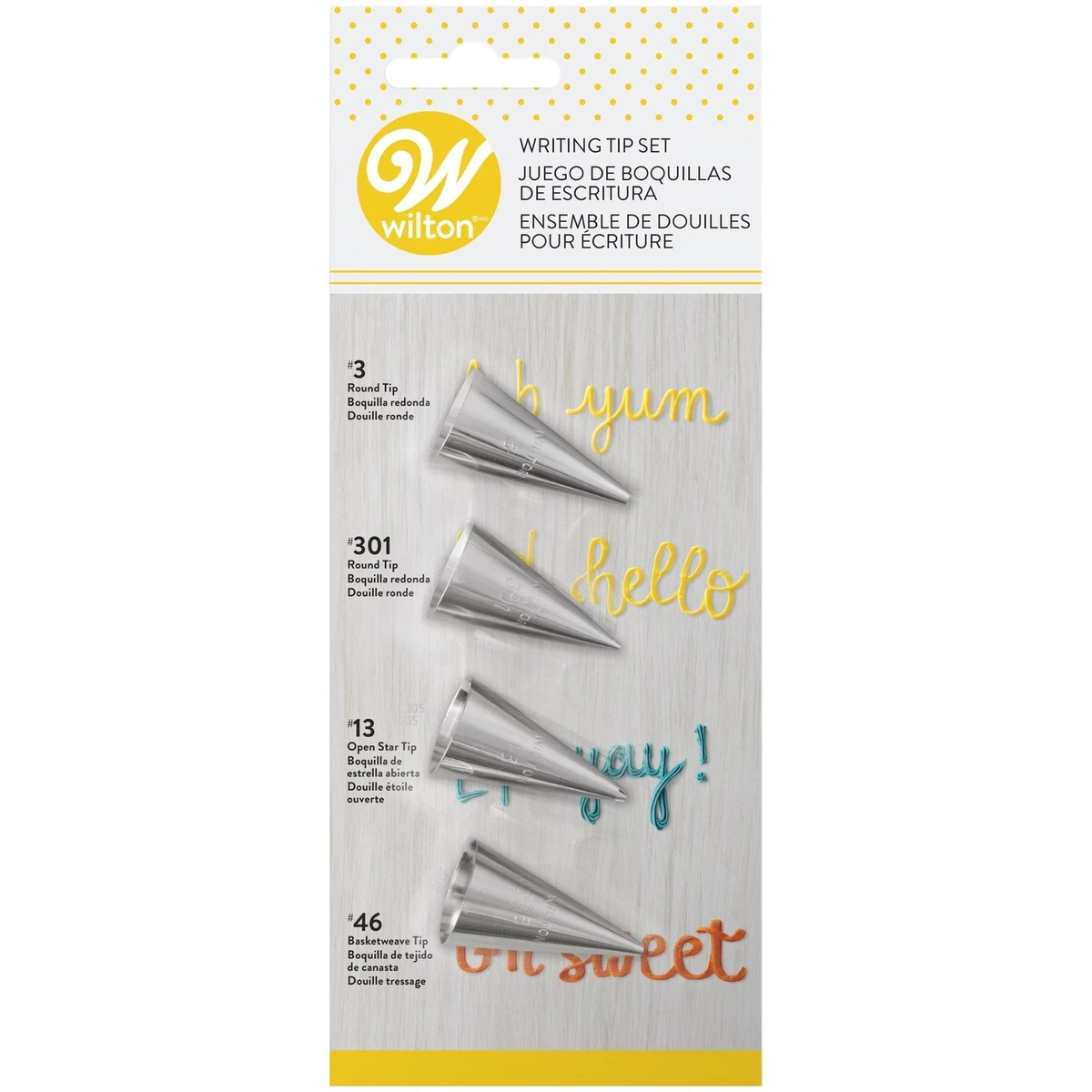 Wilton Writing Tip Set 4.0 CT Cake decorating tips eBay