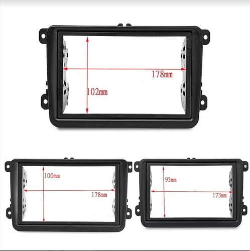 Mascarilla Radio Navegadores 7" Monitor 2 DIN Caddy Eos Golf V 5 VI 6 Polo Jetta - Imagen 3 de 4