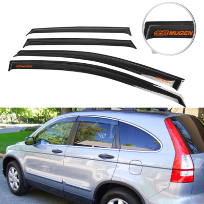 Fit For 07-11 Honda CR-V Rain Window Visor Wind Guard Shade w/ ORANGE Mug