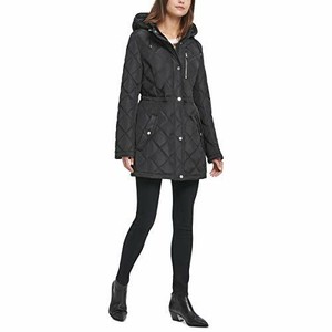 dkny quilted coat