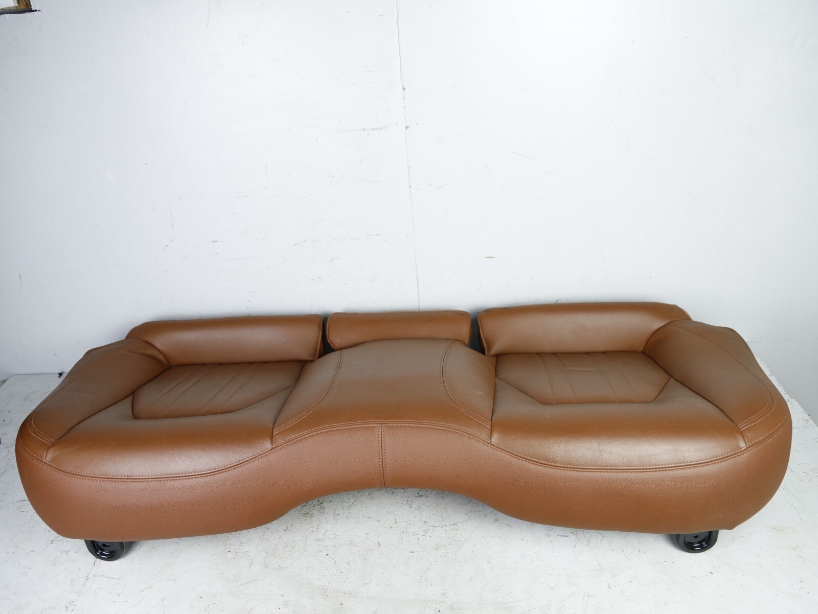 14-17 Maserati Ghibli M157 Rear Seat Bottom Cushion Lower Brown Cuoio OEM 52k