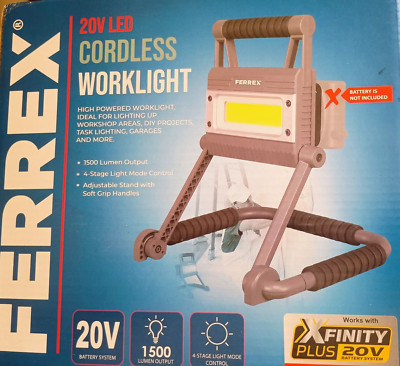 BRAND NEW QUALITY 20V FERREX WORKZONE CORDLESS WORKLIGHT SKIN SPOTLIGHT TITLIUM