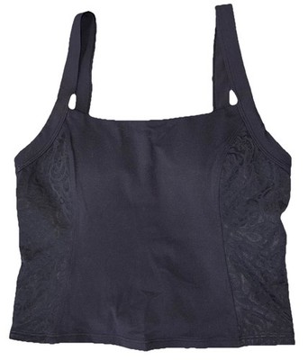 NWT LULULEMON XLARGE(12,14) ALIGN LACE PANEL TANK B/C CUP AUTHENTIC BLACK